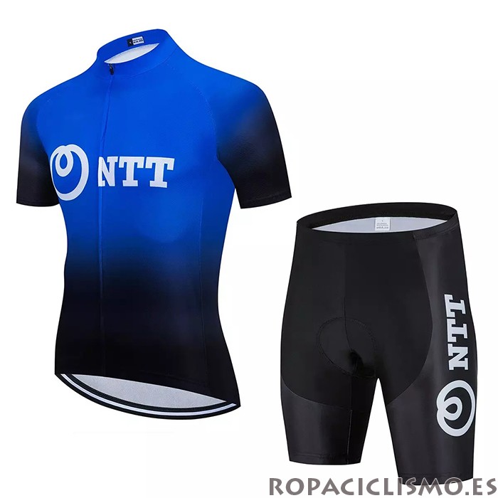 2020 Maillot Ntt Pro Cycling Tirantes Mangas Cortas Negro Azul